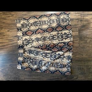 Snake printed skirt